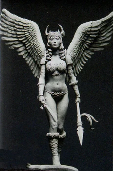 1/24 древна жена-войн с отцедник, фигурка от смола, комплекти от модели, Миниатюрен gk в разглобено формата, Неокрашенный