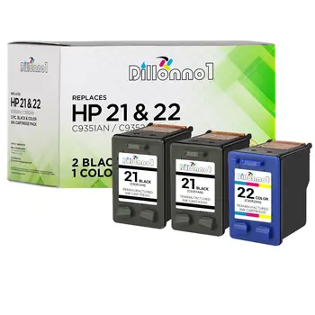 3pk #21 #22 касети с Мастило C9351AN C9352AN за HP Deskjet ФАКС Officejet PSC