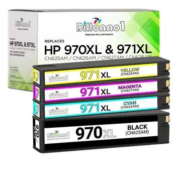 4 Комплект от касети с мастило HP 970XL 971XL за OfficeJet Pro X551dw X576dw