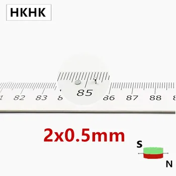 HKHK 100 200 БР мини-магнит с диаметър 2x0,5 мм мм мини-магнитен энкодер мм 2 мм х 0,5 мм силни магнитни стандарт 2x0,5 мм