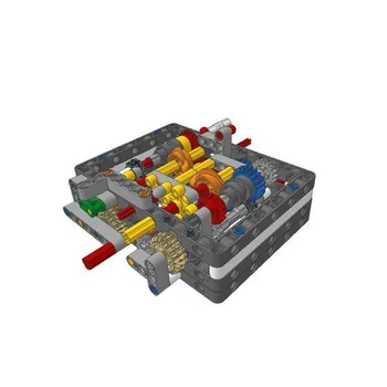 MOC City High-Tech Gears Ультракомпактная модел секвентальной скоростна кутия с 8 + N + R скорости, строителни блокове, определени тухли, играчки-двигатели 
