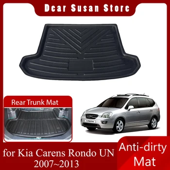Автомобилен тампон на задния багажник на Kia Carens Rondo UN LX EX 2007 ~ 2013 на Специални табла, непромокаема Подложка за багаж, аксесоари за покриване на място, подложка за багажника