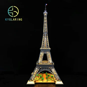 В НАЛИЧНОСТ 10307 10001 бр. Световно известен модел на сградата Айфеловата Кула с радиоуправляемыми световыми блокове, тухли, детски играчки за подаръци за рожден Ден и Коледа