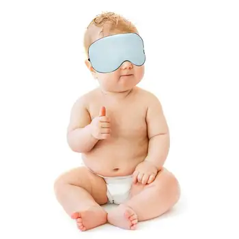 Детска коприна маска за очи, защищающая новороденото от uv ни води детето заспи, затеняющая превръзка от неопрен за нощен сън, пътуване, дневен сън