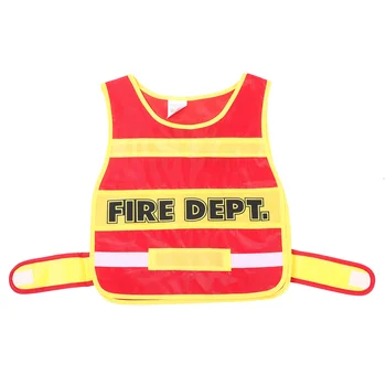 Детска пожарна форма, костюм на пожарникар, жилетка за cosplay, деца, Детски дрехи, костюми