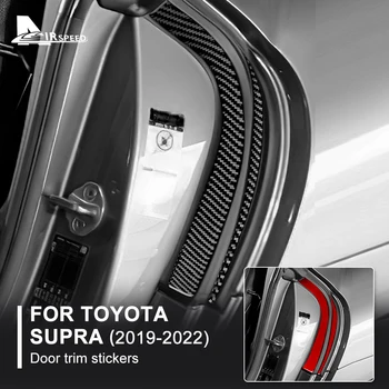 Истинска Мека Стикер От Въглеродни Влакна За Toyota Supra GR A90 A91 MK5 2019 2020 2021 2022 Покритие на Вратата на Колата Аксесоари За Интериор на Автомобил