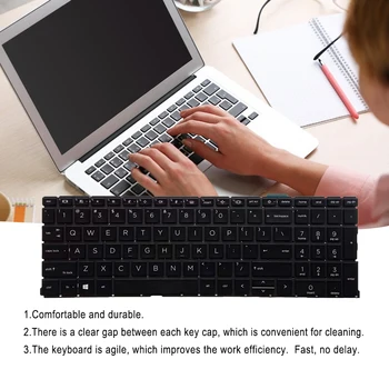 Клавиатурата е без рамка, пылезащитное устройство за въвеждане на клавиатурата, за един бърз набор на текст, подмяна на осветление за лаптоп HP ProBook 450 G8