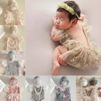 Комплект дрехи за новородени момичета, подпори за фотосесия, Аксесоари за фотосесия, аксесоари за бебета, дрехи за снимките
