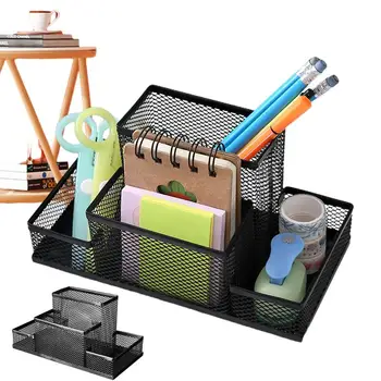Контейнери за съхранение на химикалки Творчески Железни контейнери за съхранение на настолни принадлежности, Контейнери за съхранение на химикалки моливи и маркери