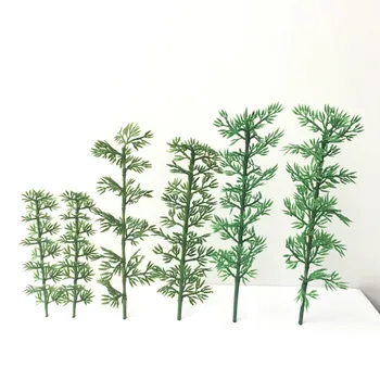 Материал модел на сградата Модел за производство на маса от пясък ръчно изработени, Бамбук градински пейзаж, пластмасов бамбук
