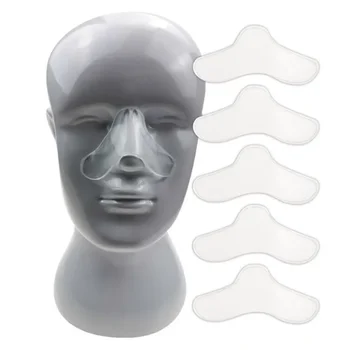 Медицински дихателен апарат, гел уплътнение за носа, силиконова защитна маска на носа, Буферна уплътнението, противоударные носа облицовка, 5 бр.
