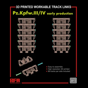 [Модел Ryefield] RFM RM-2013 1/35 Pz.Kpfw.3D печатни ръководства за ранно производство III / IV.