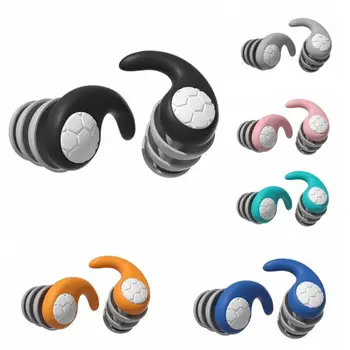 Силиконови звукоизолирани тапи за уши Шумоизолация Подплатени водоустойчиви слушалки за плуване намаляване на шума по време на сън Силиконова gag за ушите на висок ток