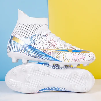 Футболни обувки Messi на Едро Chuteira Society Трайни Удобни Футболни обувки AG / TF карта с вентилация, Маратонки за мини футбол Унисекс