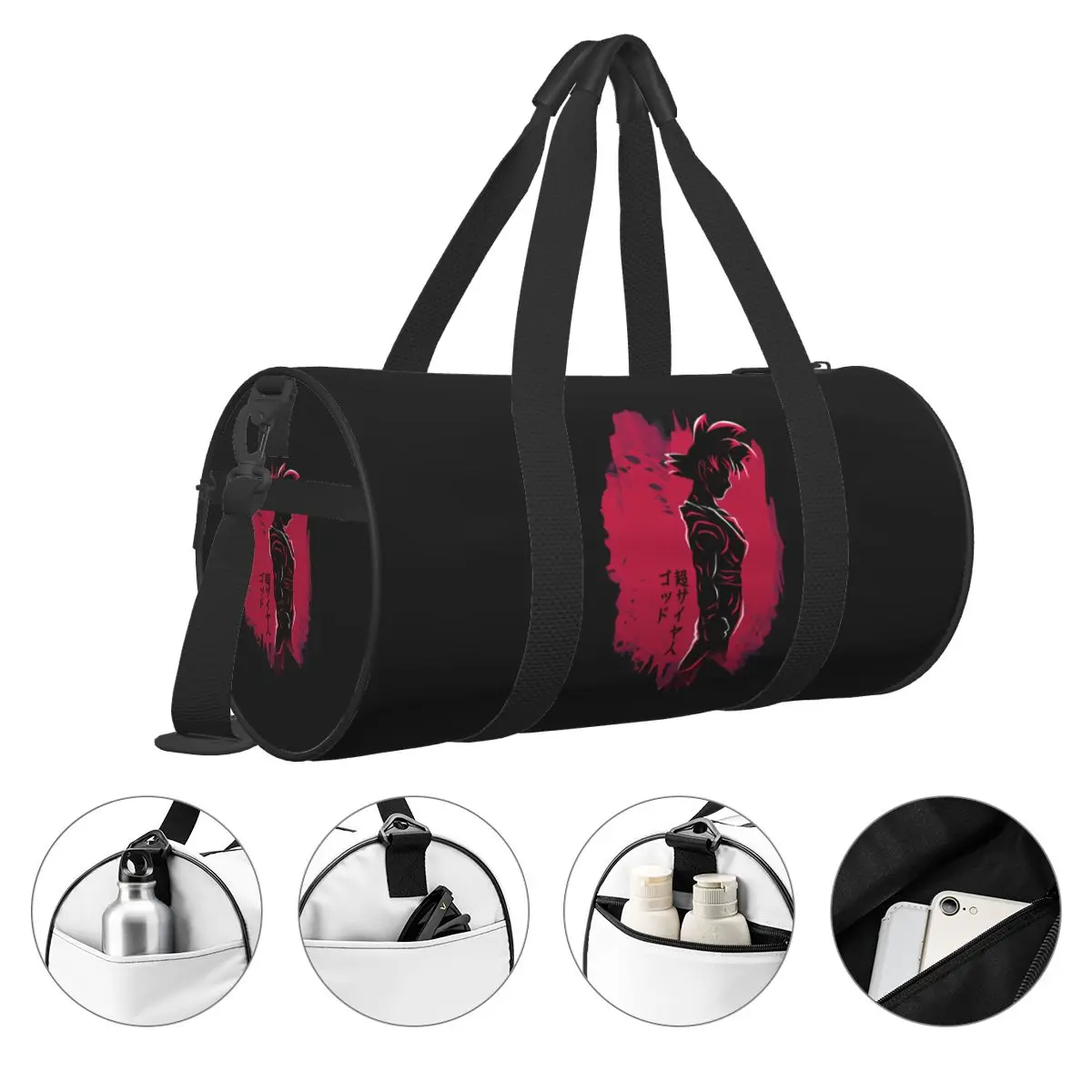 Спортна чанта за бодибилдинг в стила аниме, стръмни спортни чанти за активна почивка, аксесоари за фитнес зала, тренировочная чанта за поръчка, графична чанта за фитнес за мъже и жени