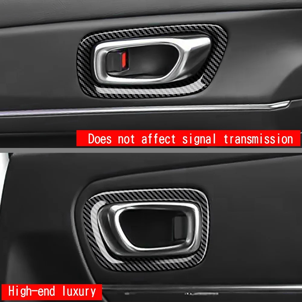 Аксесоари за украса на дръжката на вратата от въглеродни влакна във вътрешността на превозното средство за Honda HRV HR-V Vezel 2021 2022