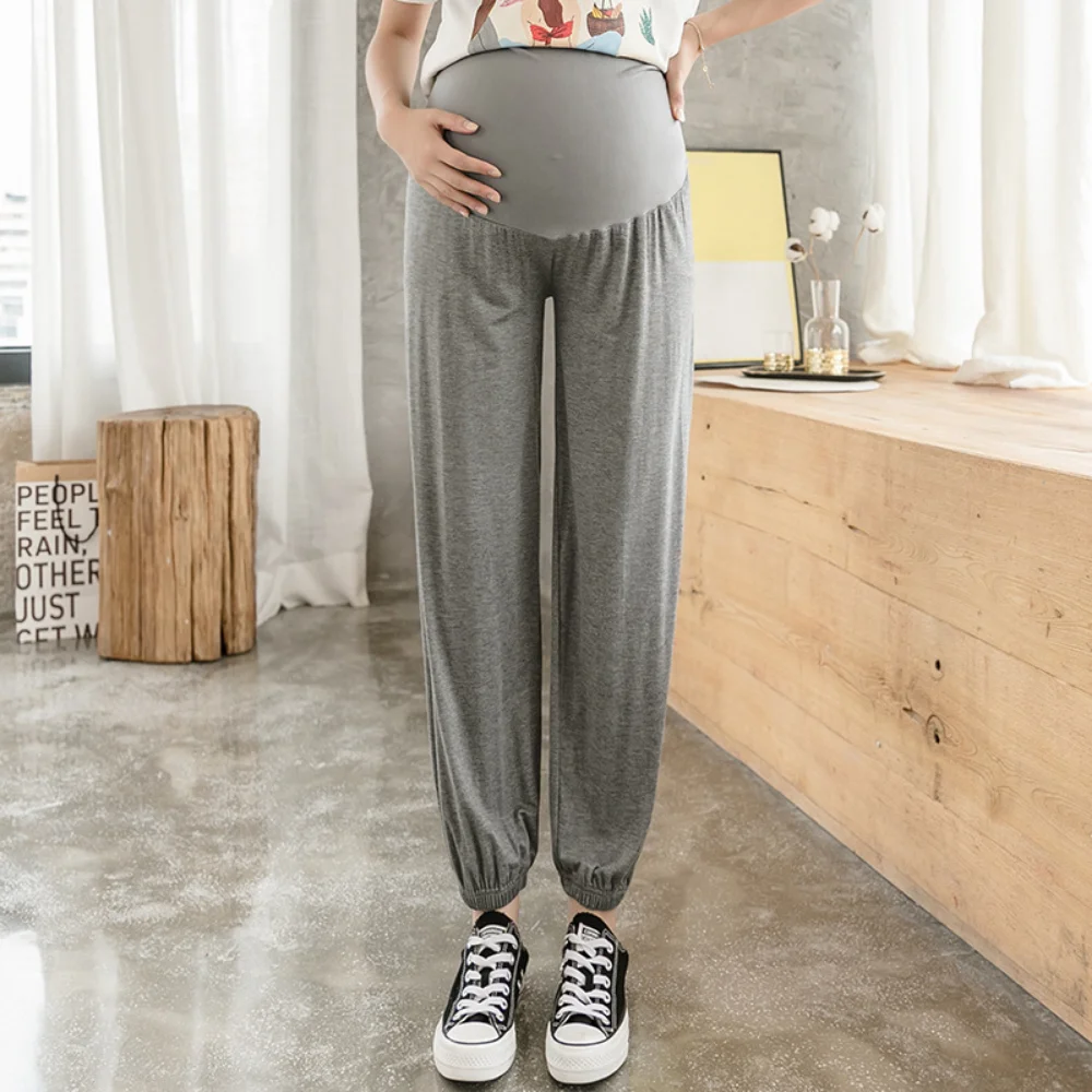 Дамски ежедневни панталони за бременни Удобни Ластични панталони за бременни Панталони с висока талия панталони за бременни фотосесия