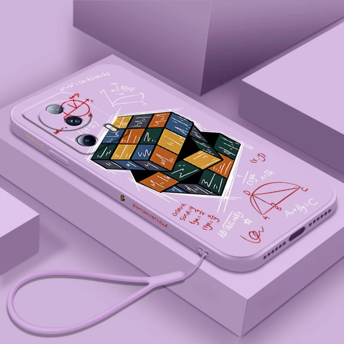 Калъфче за телефон с Дизайн Кубична Тессеракты за iPhone 11 13 14 Pro Plus Max 14Pro 14plus 14promax Силиконов Калъф