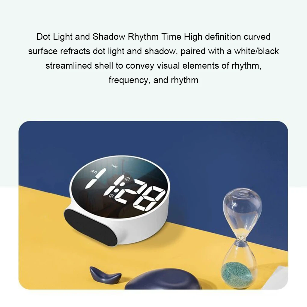 Здрава конструкция от ABS, Множество функции - Цифров часовник с аларма за дом, Уникален led дигитален будилник