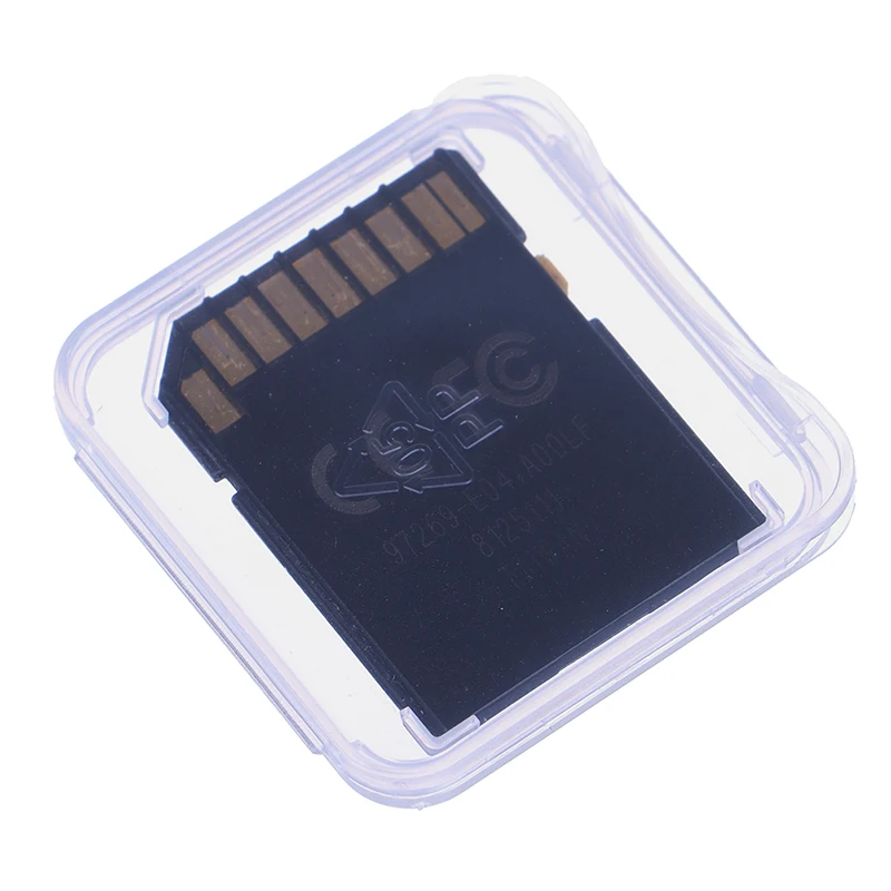 10 бр./лот Прозрачен калъф за SD-карта памет, кутия за употреба, кутии за съхранение на Карти с памет, прозрачен пластмасов калъф титуляр, протектор