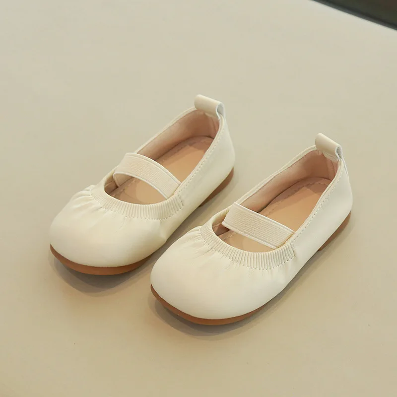 Детска мода, фини обувки на плоска подметка за момичета, однотонная детски обувки, Меки удобни и Елегантни обувки на принцесата, новост есента H943