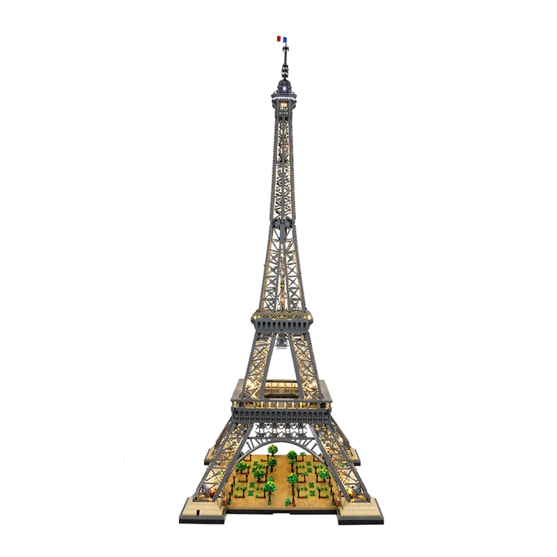 В НАЛИЧНОСТ 10307 10001 бр. Световно известен модел на сградата Айфеловата Кула с радиоуправляемыми световыми блокове, тухли, детски играчки за подаръци за рожден Ден и Коледа