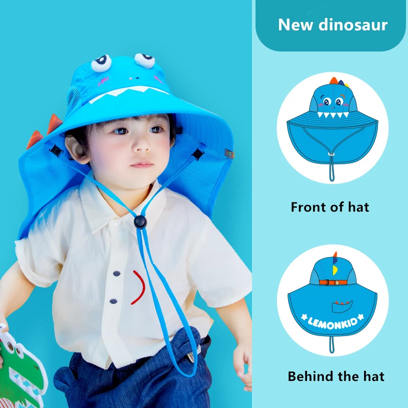 Летни модни слънчеви шапки с гъвкави периферия с анимационни единорогом, ежедневни слънчеви шапки с широка периферия за пътуване, сгъваеми плажни шапки за деца