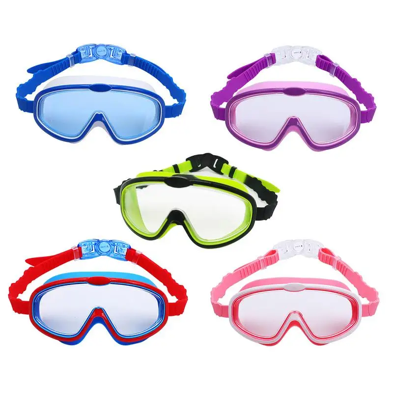 Нови водоустойчиви детски очила за плуване във форма на мультяшного на сърцето, защитени от замъгляване, очила за тренировки по плуване за деца, подаръци за деца