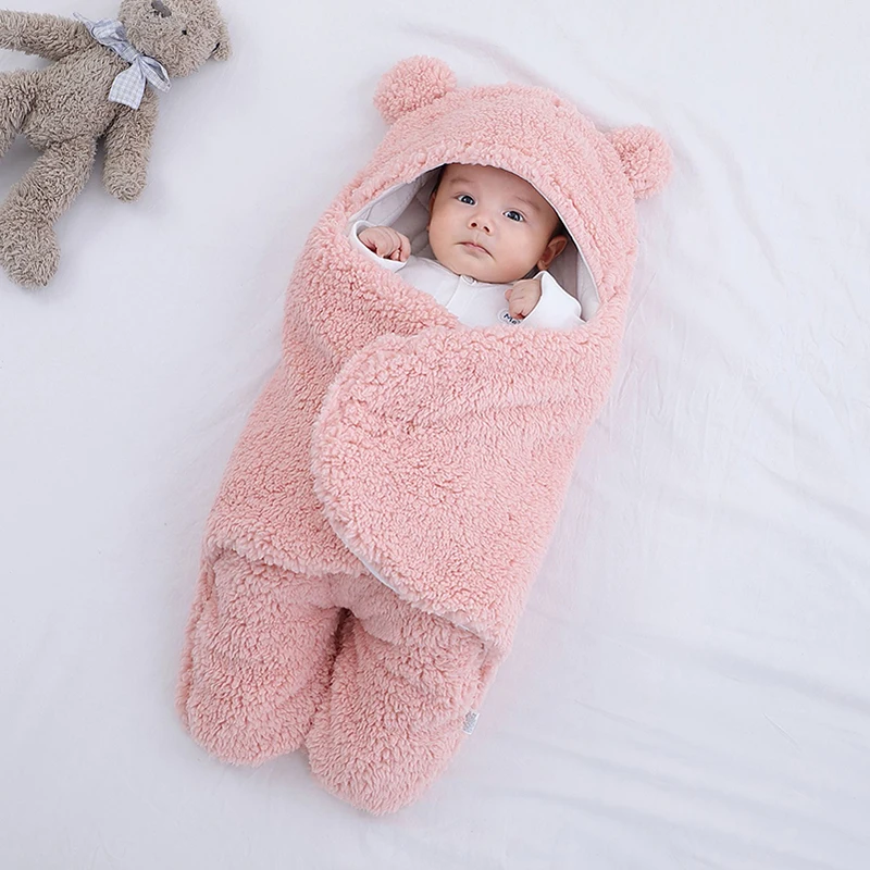 Детски спален чувал, пижами, детски дрехи за новородени, мека зима утепленная руното подплата от чист памук, детско одеяло пижамное