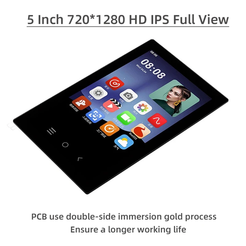 MIPI DSI Дисплей 5 Инча Капацитивен Сензорен Екран Аксесоари 720X1280 720P IPS LCD За Orange Pi OPI 5 /5B/5 Plus Atom RV1126