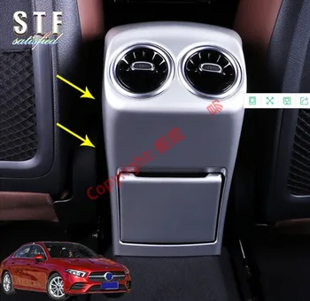 ABS Перламутровая Хромирани Вътрешни довършителни работи на задната корица на вентилационни отвори на климатика, за да Benz A Class W177 2019 2020 Стикери на автомобилни аксесоари